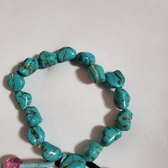 Turquoise Chunky Nugget Bracelet - Picture 7 of 10